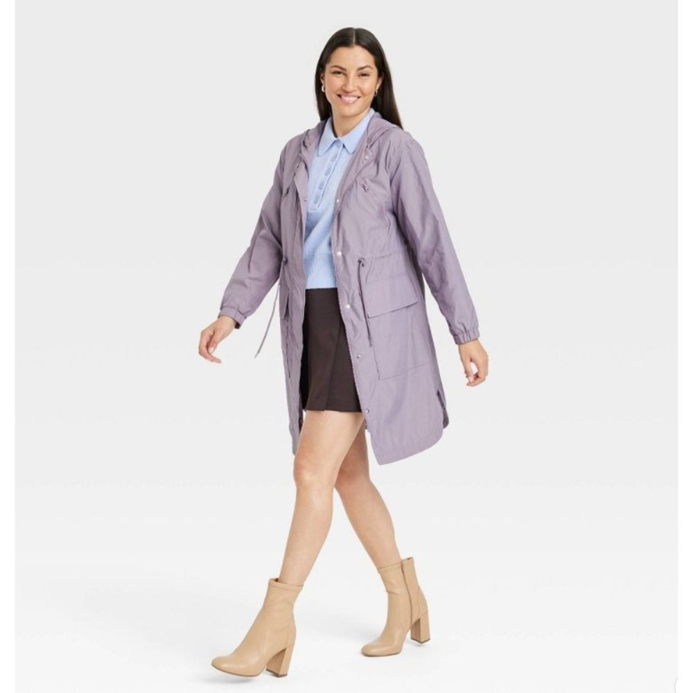 Size S, Women's Hooded Rain Coat - A New Day, Gently Used (BO)